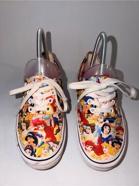 Vans Multicolor Disney Princess Canvas Lace-Up Sneakers